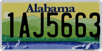 AL license plate 1AJ5663