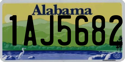 AL license plate 1AJ5682