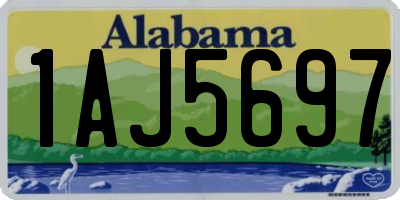 AL license plate 1AJ5697