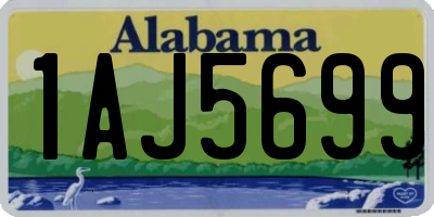 AL license plate 1AJ5699