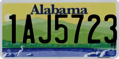 AL license plate 1AJ5723
