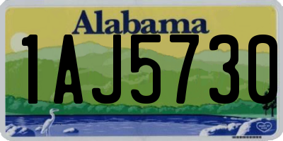 AL license plate 1AJ5730