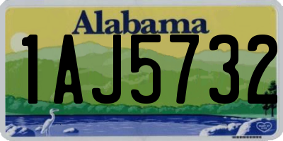 AL license plate 1AJ5732