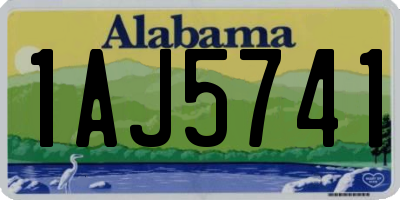 AL license plate 1AJ5741