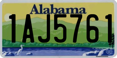 AL license plate 1AJ5761