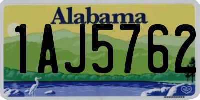 AL license plate 1AJ5762