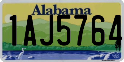 AL license plate 1AJ5764