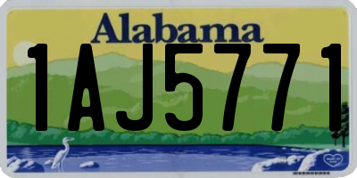 AL license plate 1AJ5771