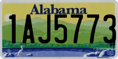 AL license plate 1AJ5773