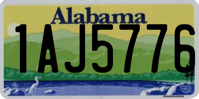 AL license plate 1AJ5776