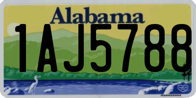 AL license plate 1AJ5788