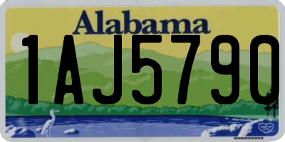 AL license plate 1AJ5790