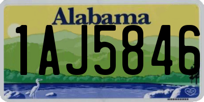 AL license plate 1AJ5846