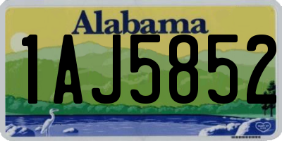AL license plate 1AJ5852