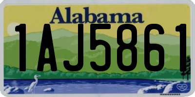 AL license plate 1AJ5861