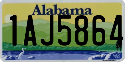 AL license plate 1AJ5864