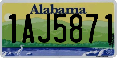 AL license plate 1AJ5871