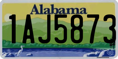 AL license plate 1AJ5873