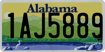 AL license plate 1AJ5889
