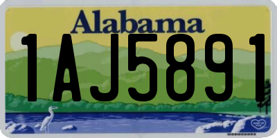 AL license plate 1AJ5891