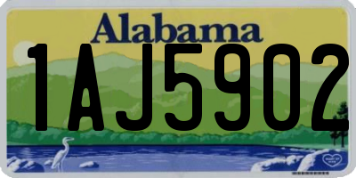AL license plate 1AJ5902