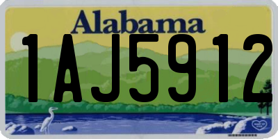AL license plate 1AJ5912