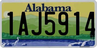 AL license plate 1AJ5914
