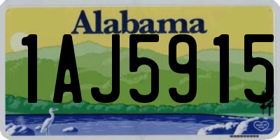 AL license plate 1AJ5915