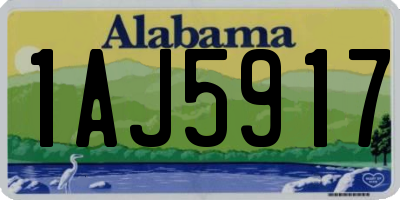 AL license plate 1AJ5917