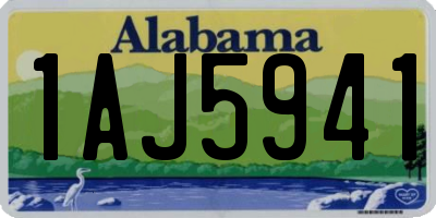 AL license plate 1AJ5941