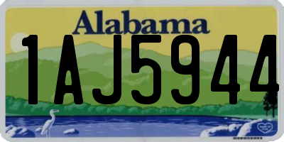 AL license plate 1AJ5944