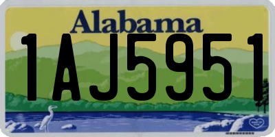 AL license plate 1AJ5951