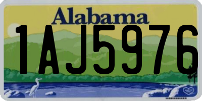 AL license plate 1AJ5976
