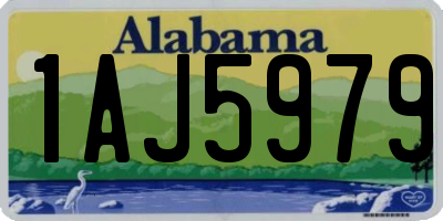 AL license plate 1AJ5979