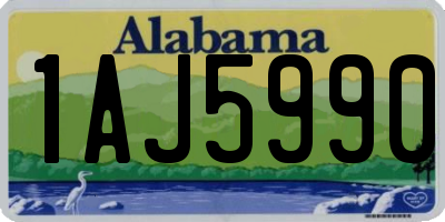 AL license plate 1AJ5990