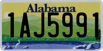 AL license plate 1AJ5991