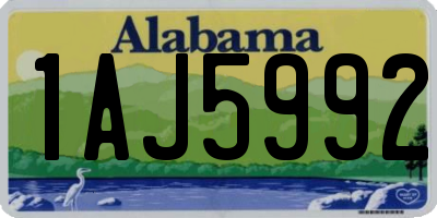 AL license plate 1AJ5992
