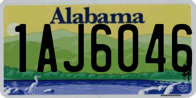 AL license plate 1AJ6046