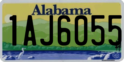 AL license plate 1AJ6055