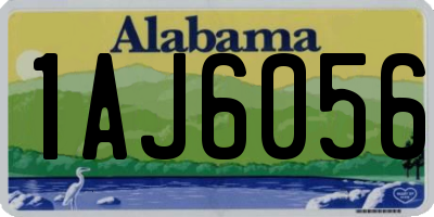 AL license plate 1AJ6056