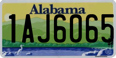 AL license plate 1AJ6065