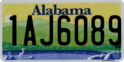 AL license plate 1AJ6089