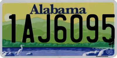 AL license plate 1AJ6095