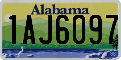 AL license plate 1AJ6097