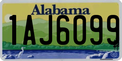 AL license plate 1AJ6099