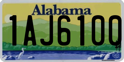AL license plate 1AJ6100