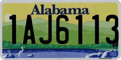AL license plate 1AJ6113