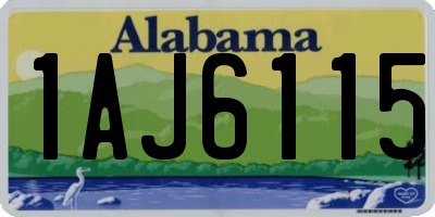 AL license plate 1AJ6115