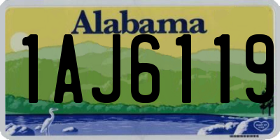 AL license plate 1AJ6119