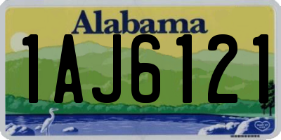 AL license plate 1AJ6121